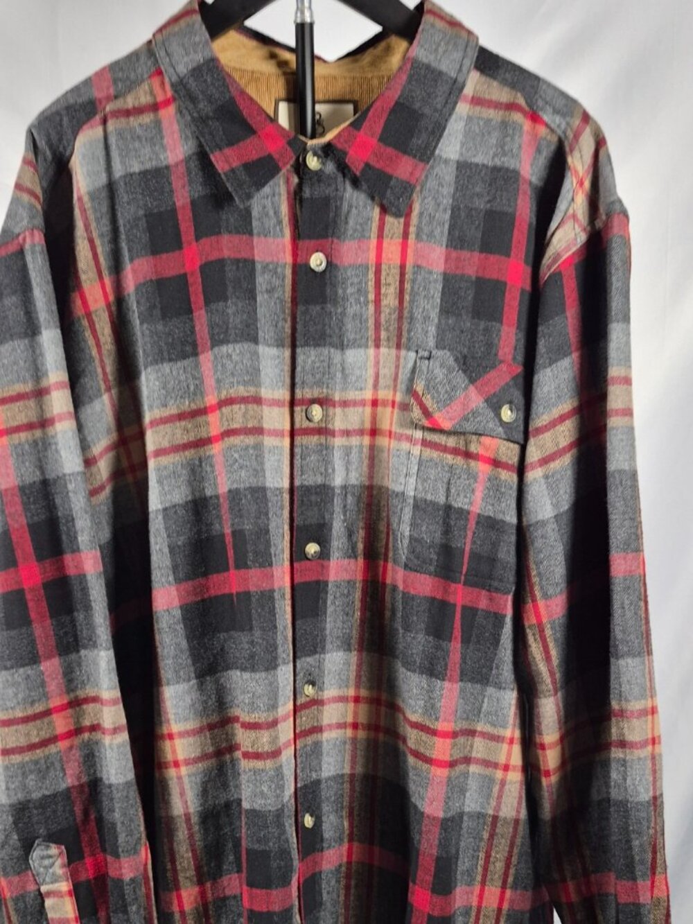 Legendary Whitetails Buck Camp Plaid Flannel Shirt Men's 2XL